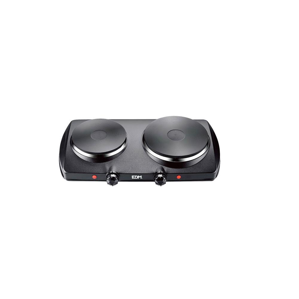 Fogão de cozinha eletrico 2 bocas 1400W preto EDM