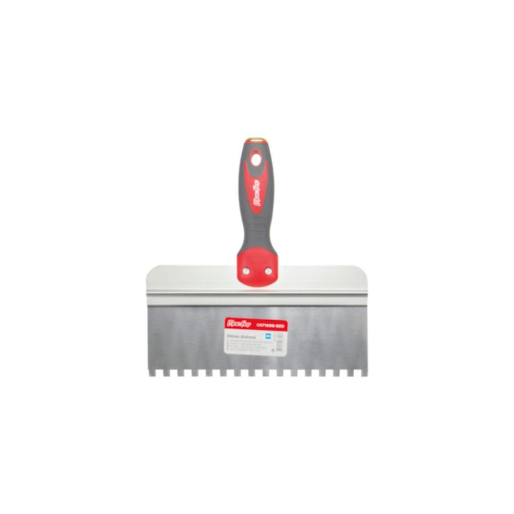 Betumadeira estucador inox dent. CN7168B-B2D 250mm 8x8m MF