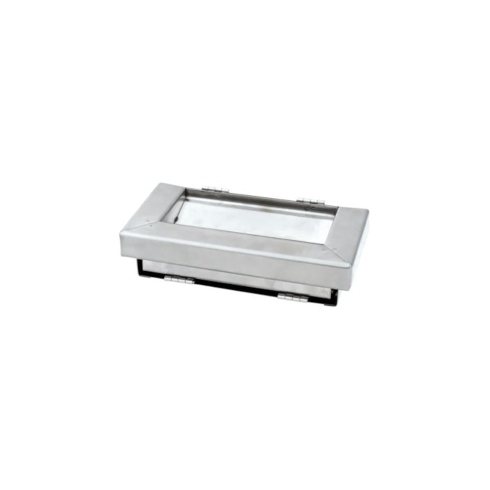 CINZEIRO PAREDE HORIZ. INOX CP-P 205X105X50mm MF