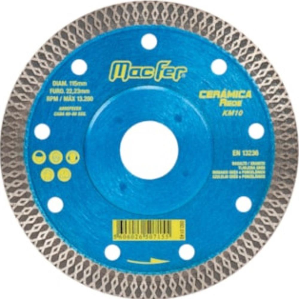 Disco diamantado ceramica rede KM10 115mm MF