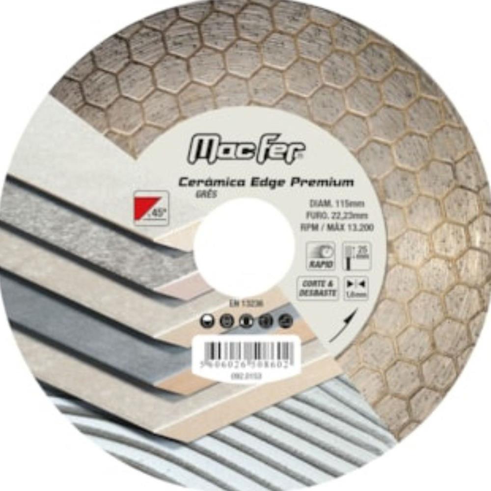 Disco diamantado ceramica Master 115x10mm MF