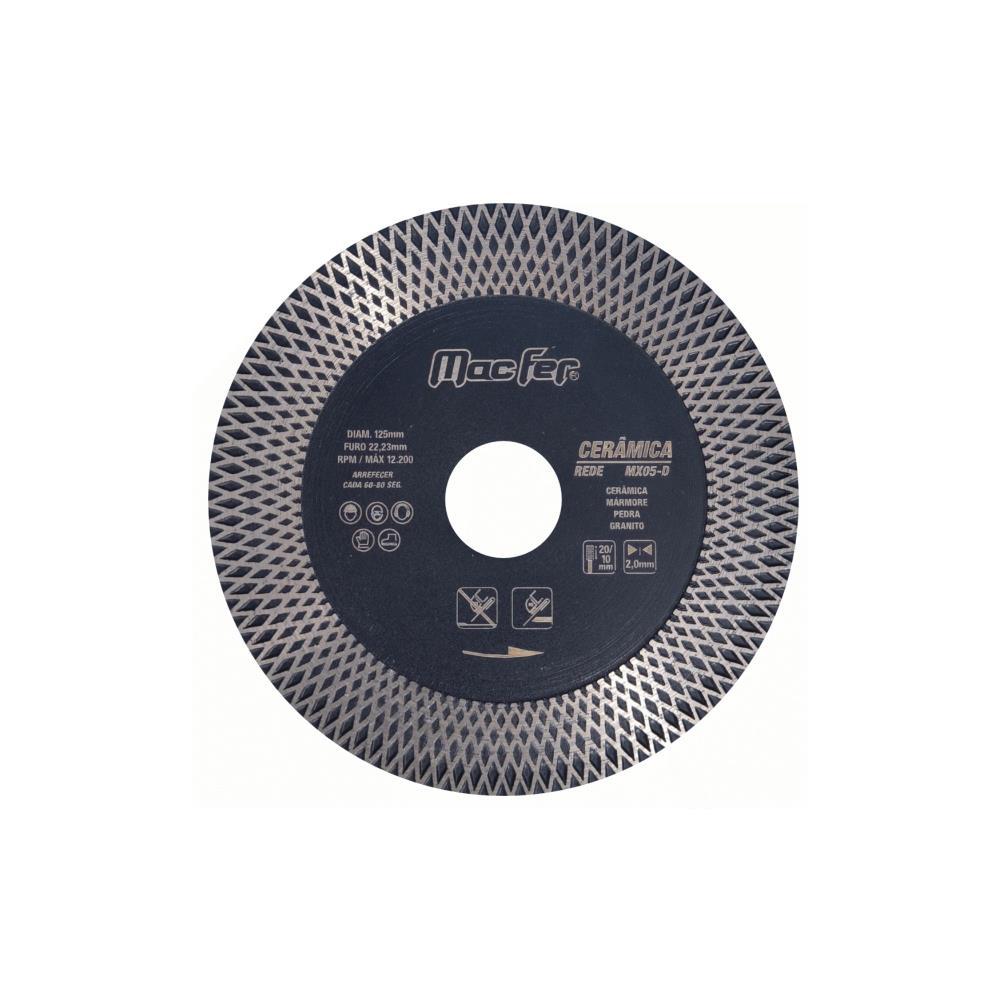 Disco diamantado ceramica rede MX05-D 125mmx10/20 MF