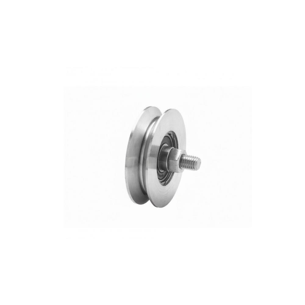Roda com suporte aparafusar - p/ Portão - V - 100mm - BL1