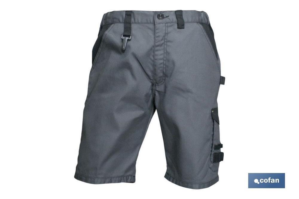 BERMUDAS DE TRABALHO CINZA/PRT T44 160GMS/M