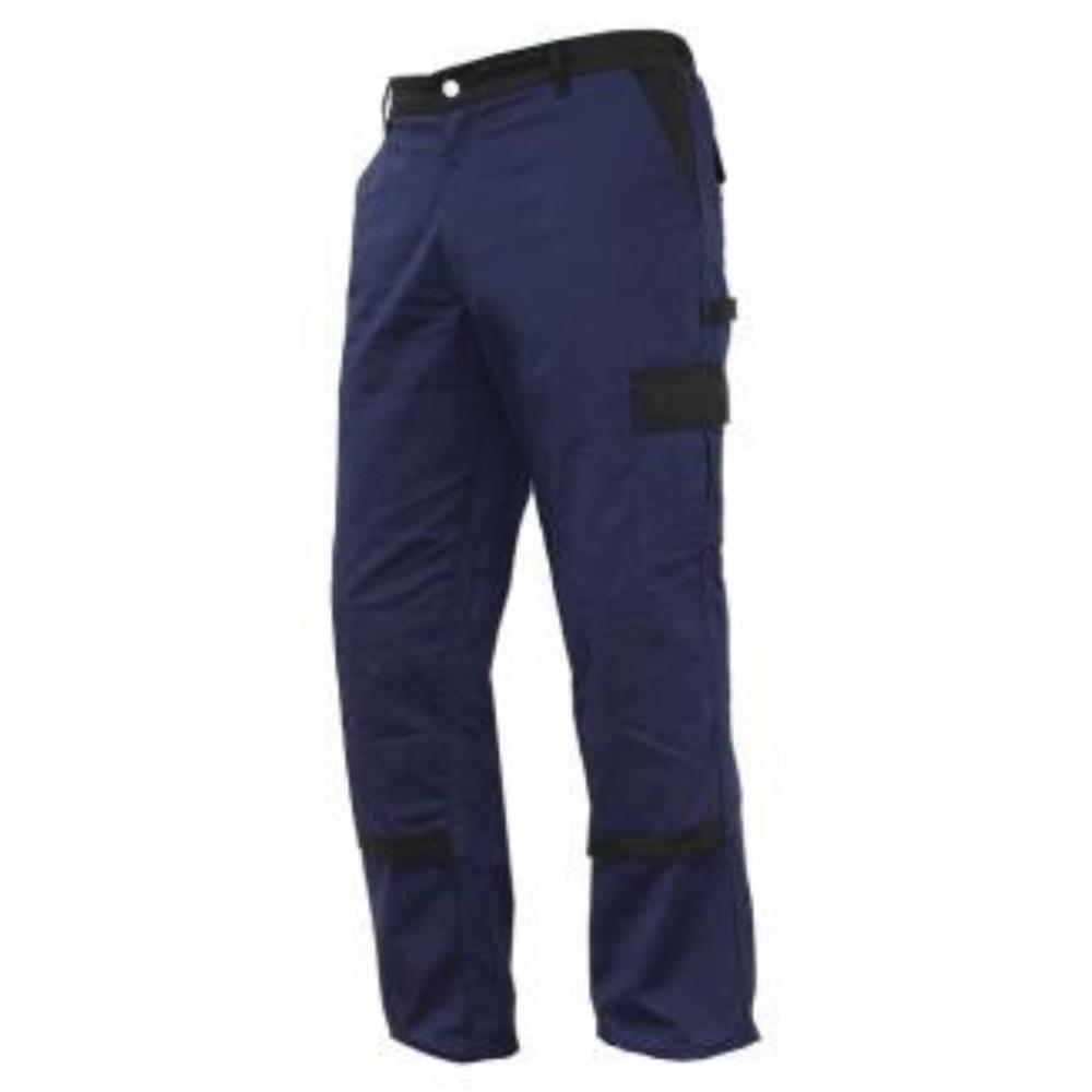Calça trabalho flex. Jano regular fit azul/preto 54 Cofan