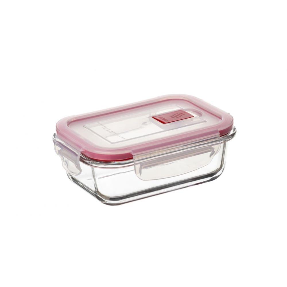 CAIXA HERMETICA COOK & EAT CRISTAL 0.37L VERMELHO