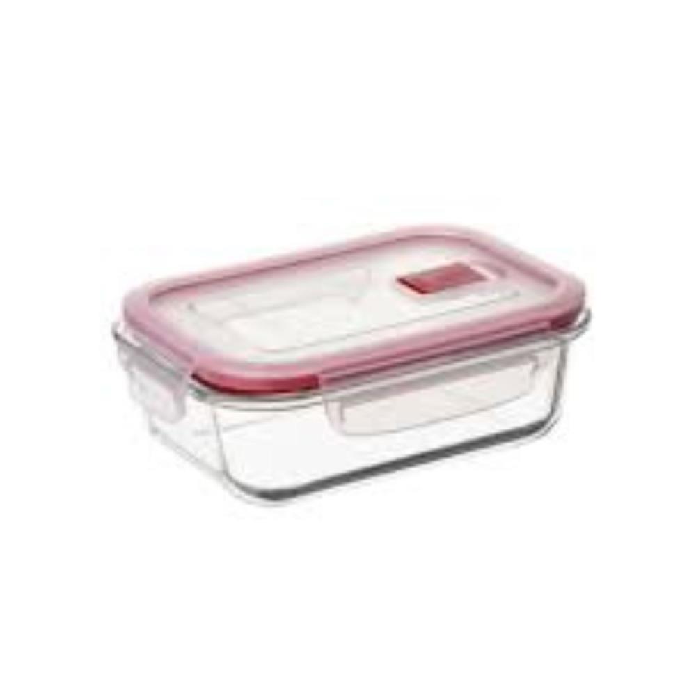 CAIXA HERMETICA COOK & EAT CRISTAL 0.64L VERMELHO