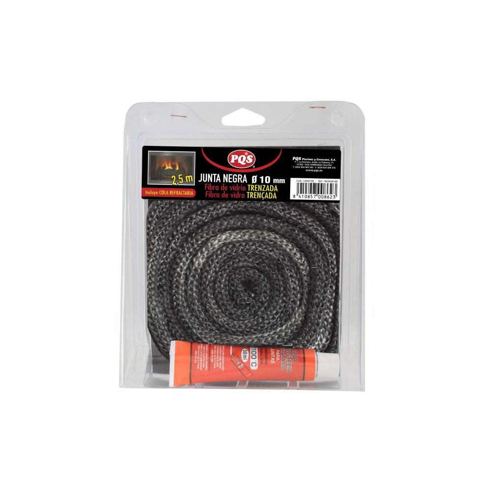 JUNTA NEGRA RED. 10mm FIBRA DE VIDRO PQS