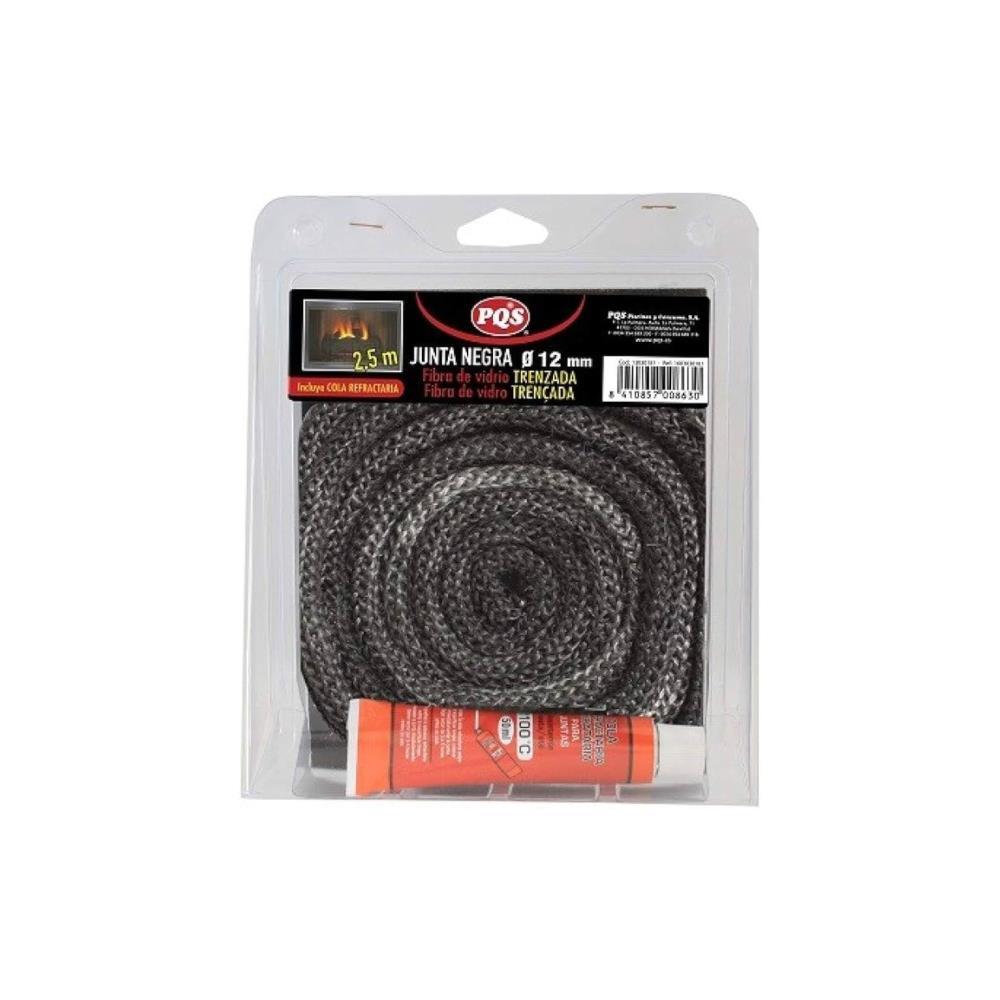 JUNTA NEGRA RED. 12mm FIBRA DE VIDRO PQS
