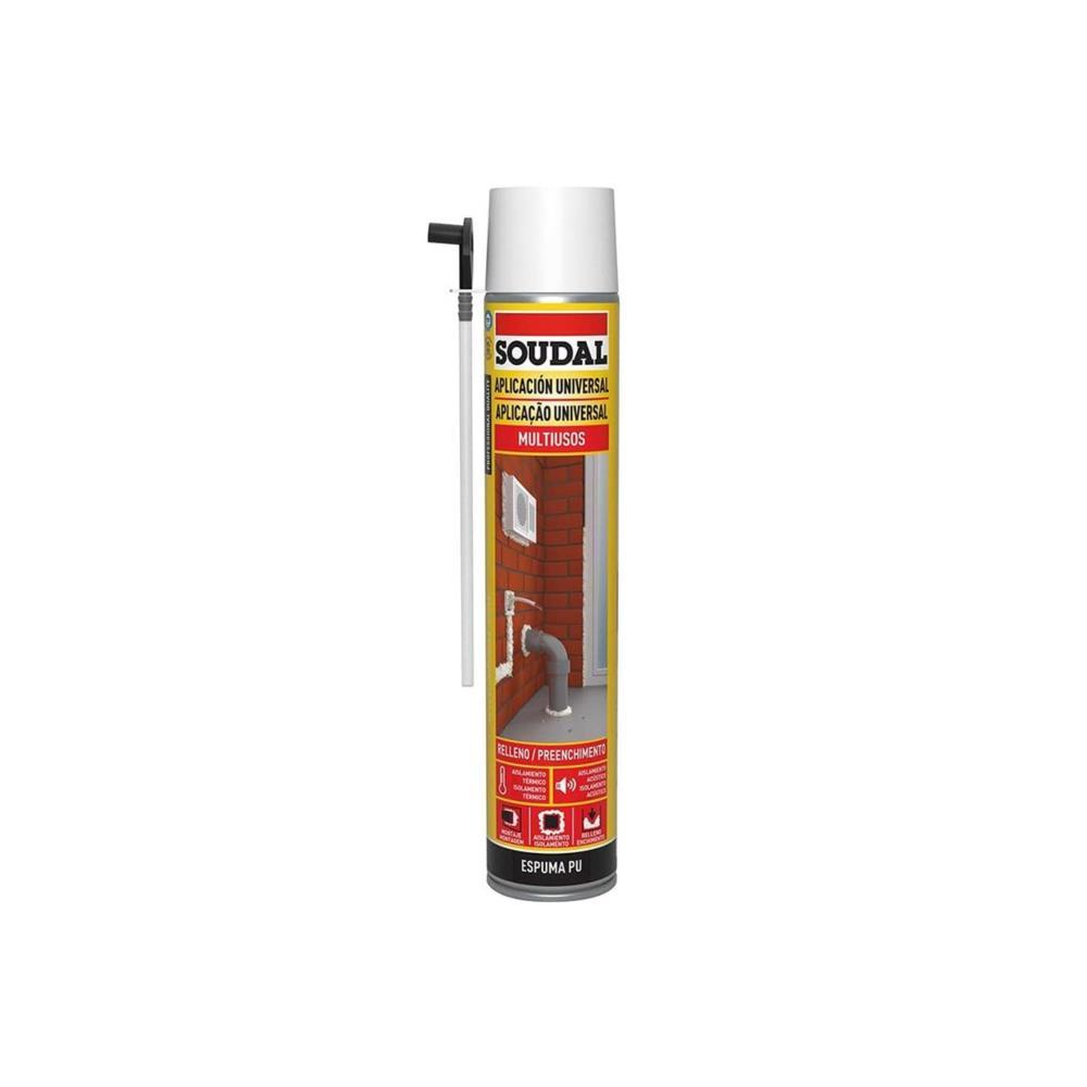 Espuma poliuret. multiuso universal manual 750ml Soudal