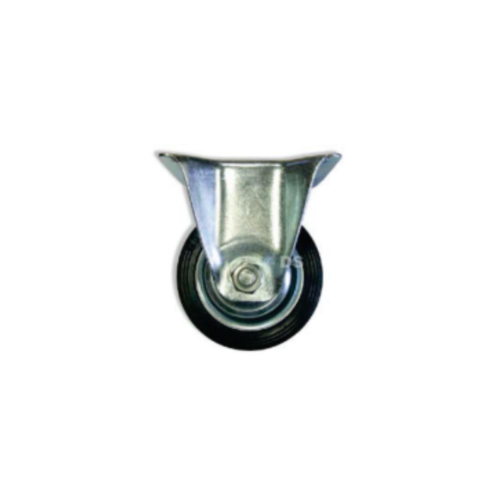 RODIZIO FIXO BORR. PRETA 205/125mm