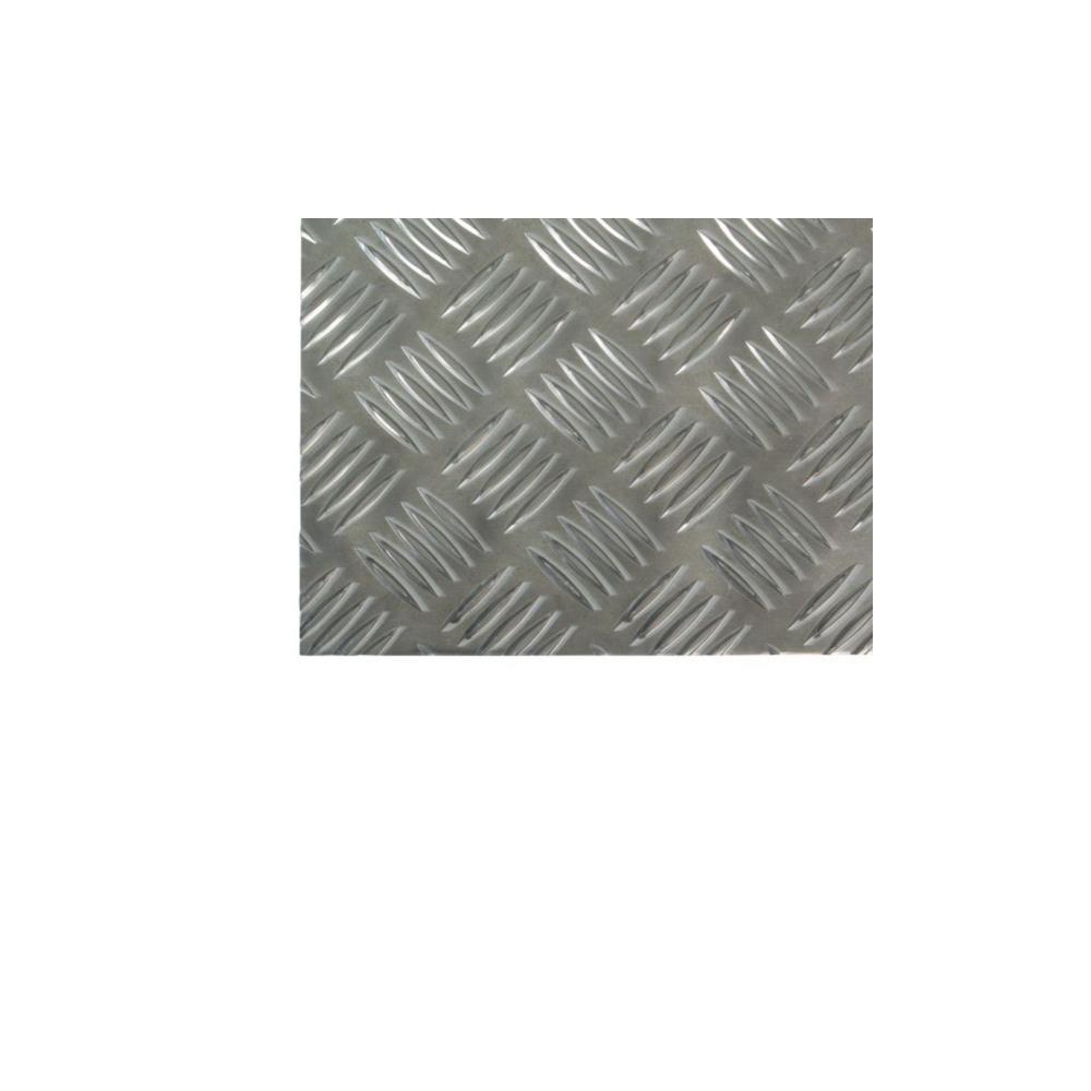 CHAPA QUADRICULADA 25X50 ALUM. NAT. AMIG