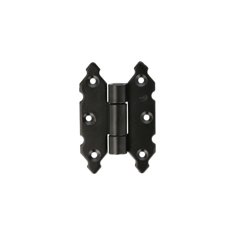 Dobradiça 9010-90x60x3 aço preto Amig