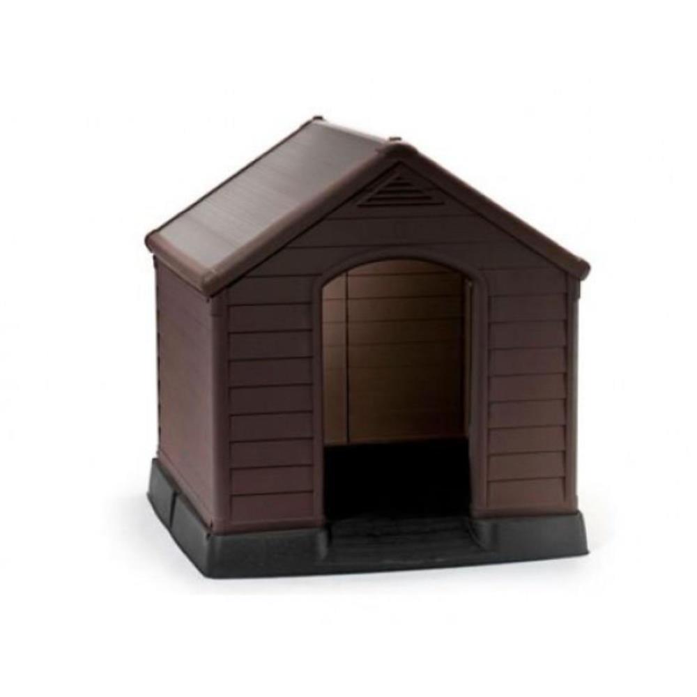 Casa de cão castanha 95x99x99cm Keter