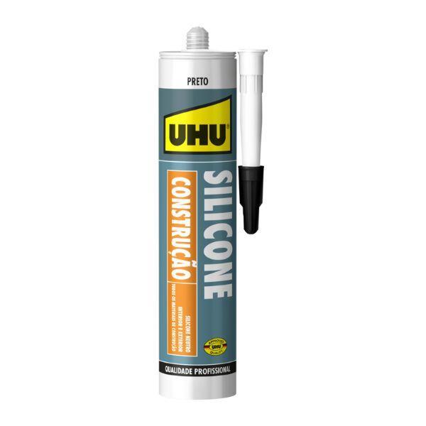 Silicone pro universal construção preto Uhu