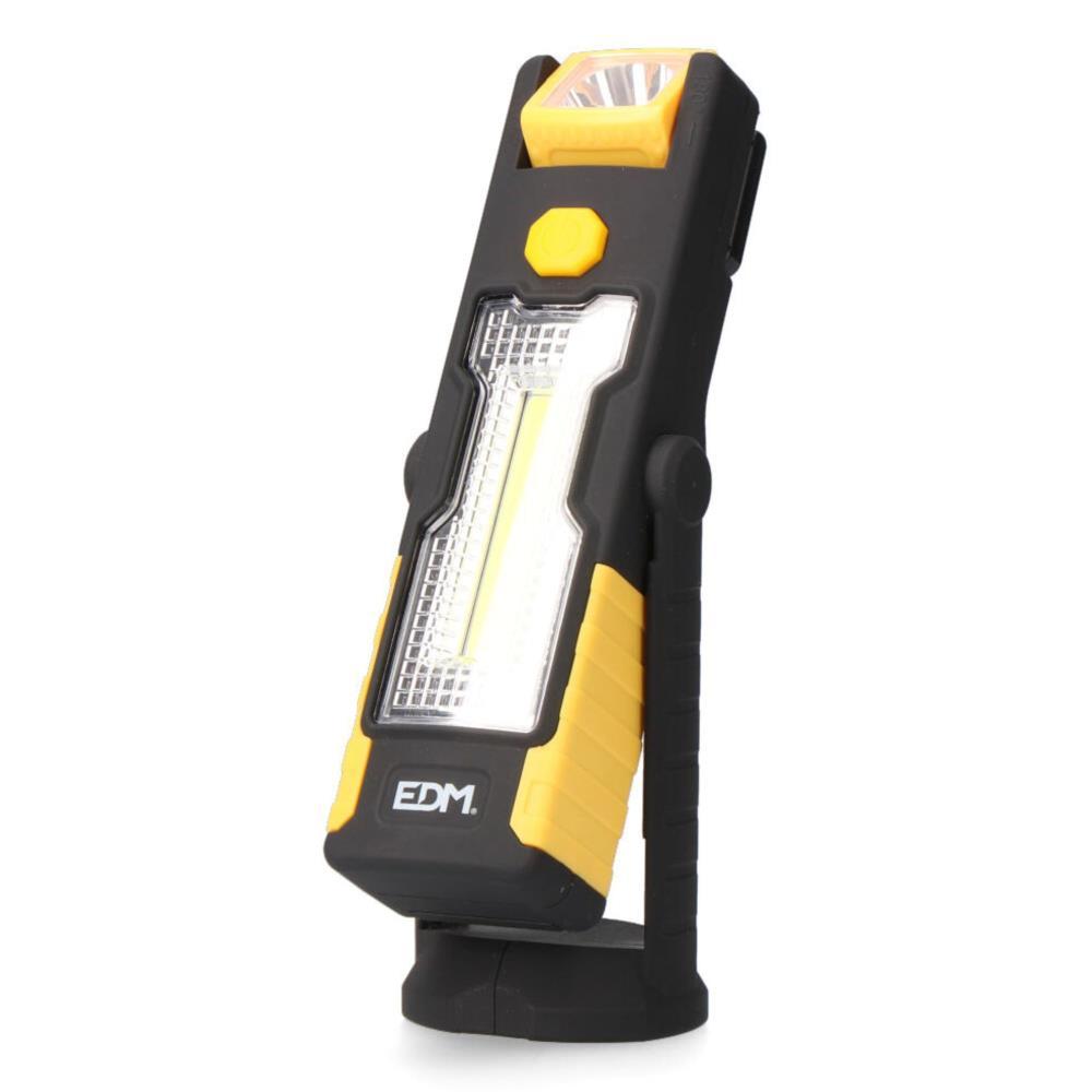 LANTERNA LED COB XL DUPLA FUNÇAO C/GANCHO EDM