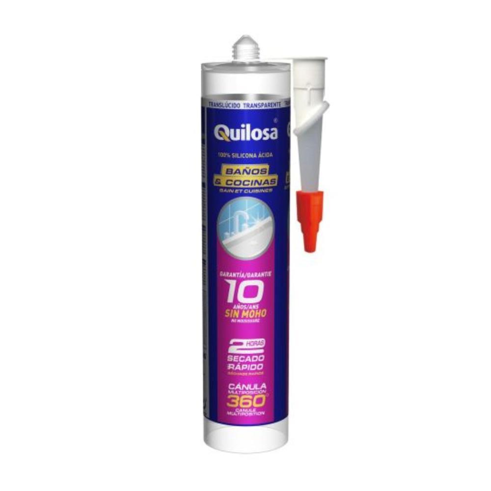 SILIC. BANHOS E COZINHA TRANSP. 300ml QUILOSA