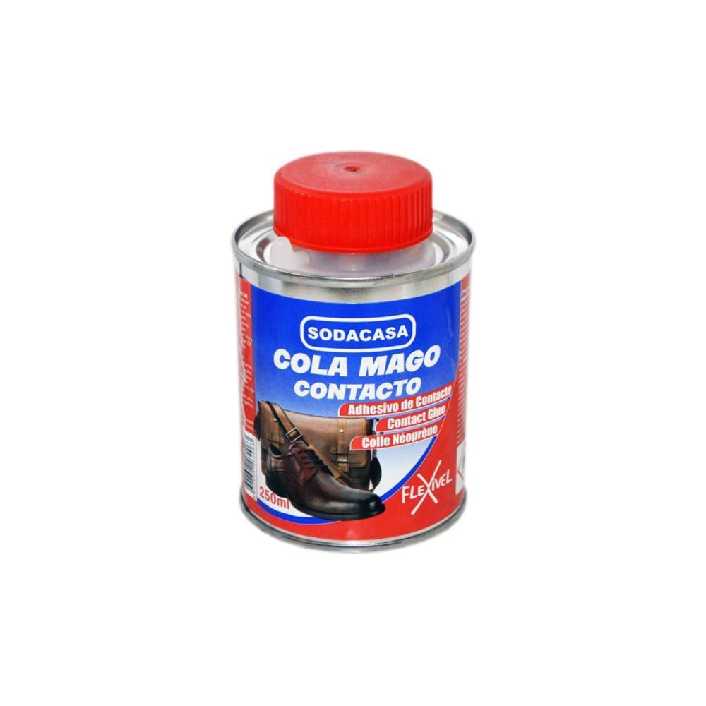 Lata cola contacto c/pincel 250ml Mago