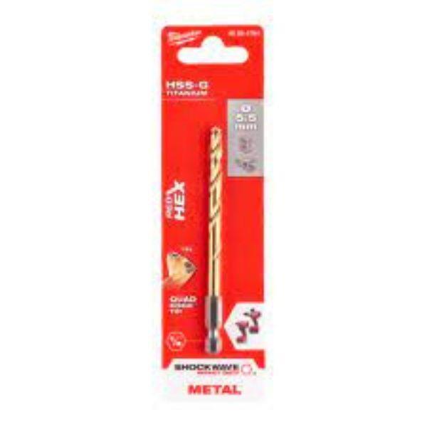 BROCA SHOCKWAVE HSS-G TIN 5.5mm MILWAUKEE