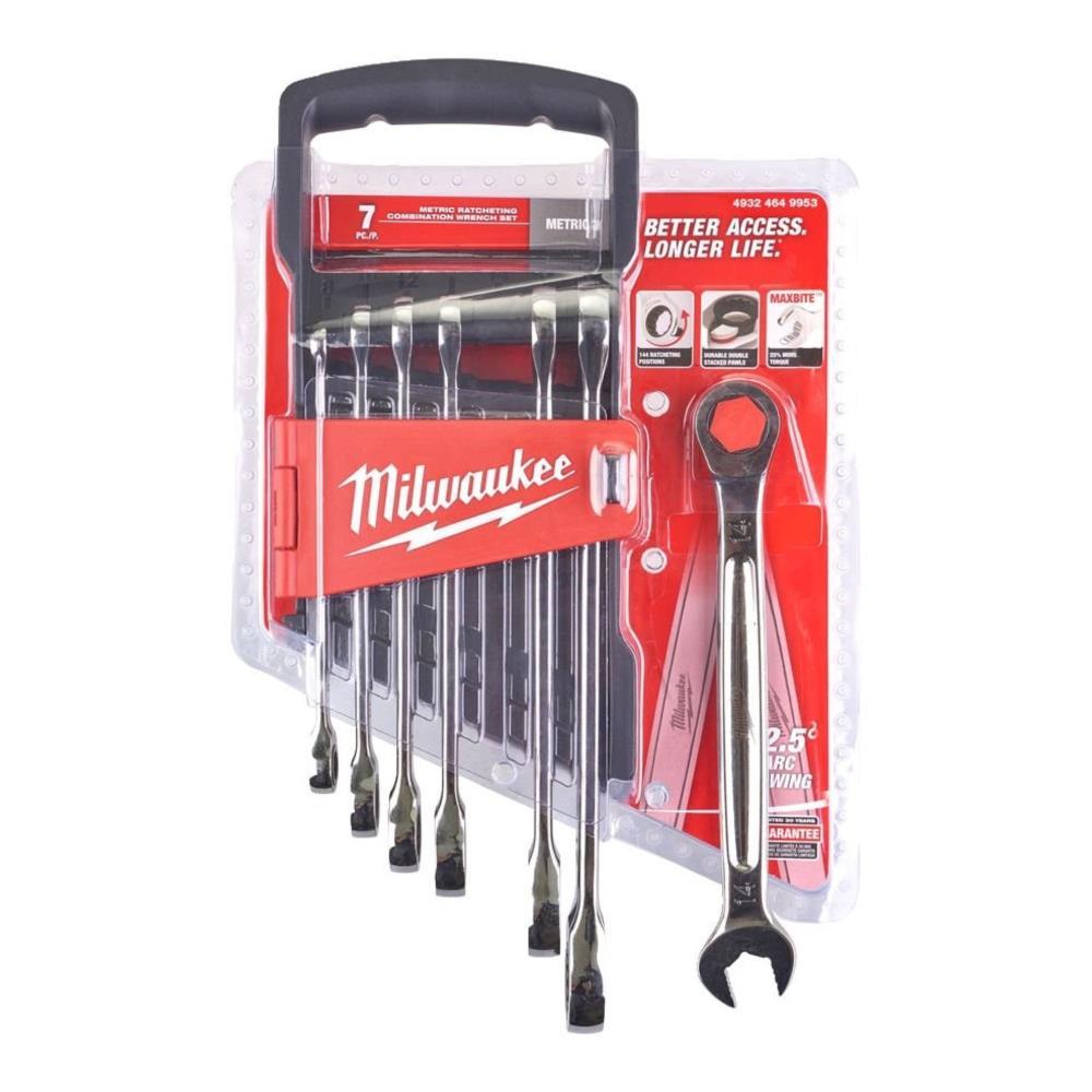 Conjunto de 7 chaves combinadas de roquete Maxbite Milwaukee