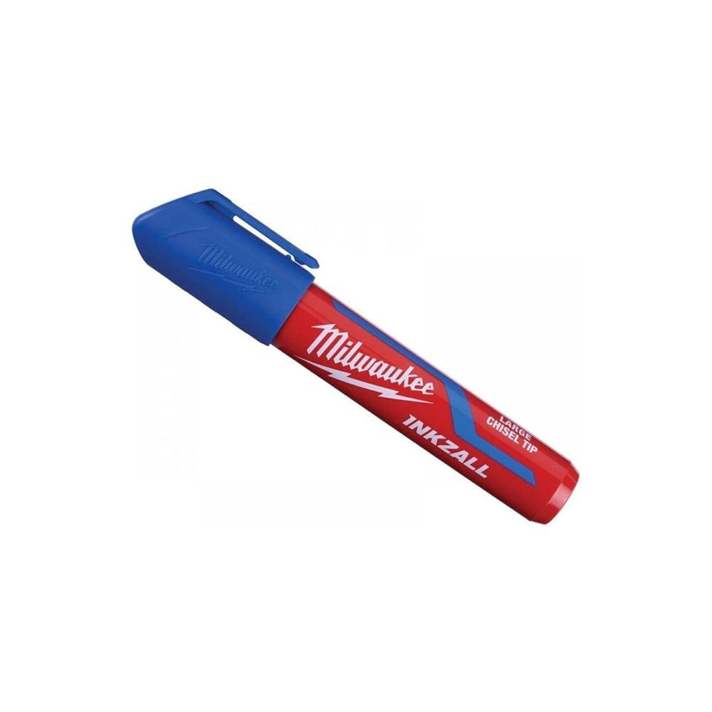 Marcador ponta cinzel azul 6mm Milwaukee