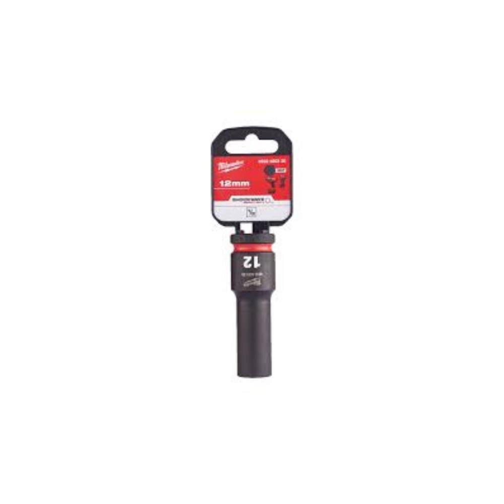 Ch. de cx de impacto 1/2"12mm cumprido SHOCKWAVE Milwaukee