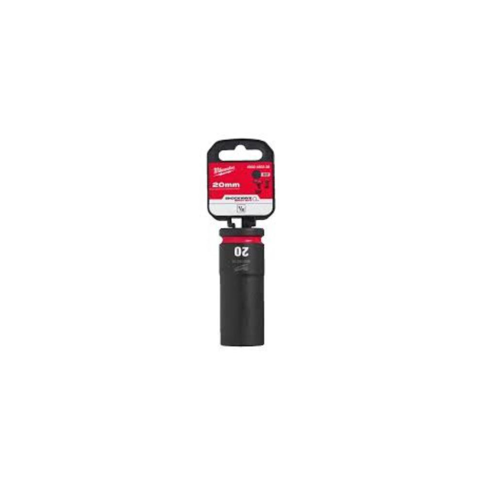 Ch. de cx de impacto 1/2"20mm cumprido SHOCKWAVE Milwaukee