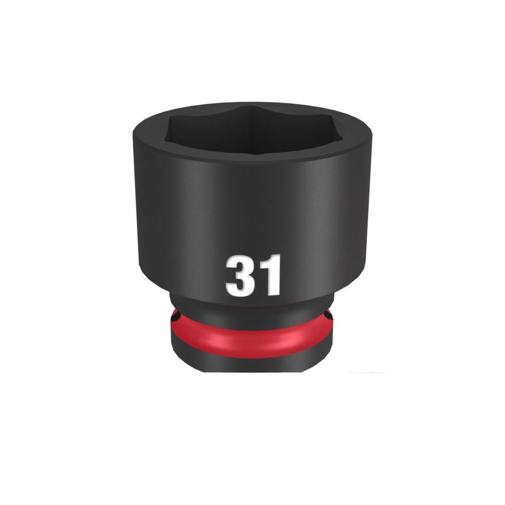 Chave de caixa impacto curta 1/2" - 31mm Shockwave Milwaukee