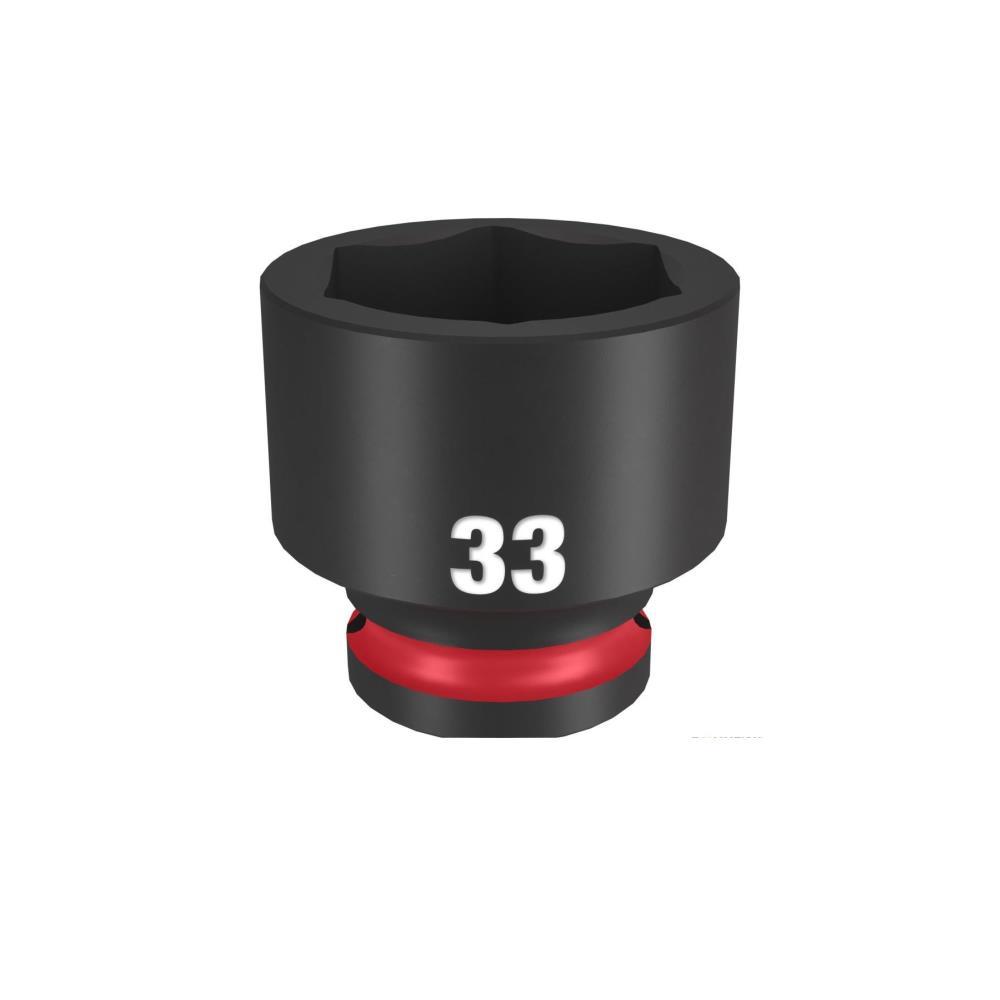 Chave de caixa impacto curta 1/2" - 33mm Shockwave Milwaukee