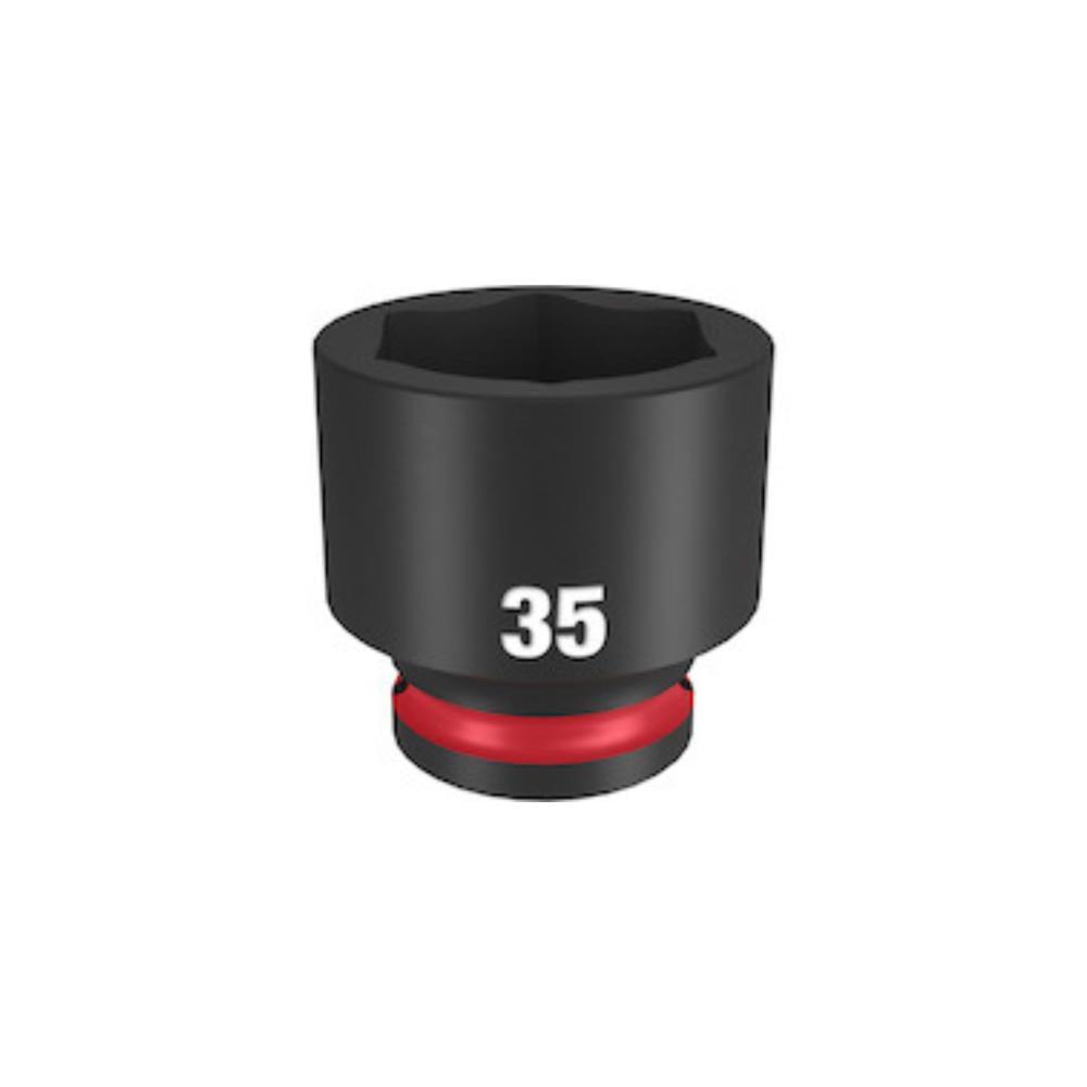 Chave de caixa impacto curta 1/2" - 35mm Shockwave Milwaukee