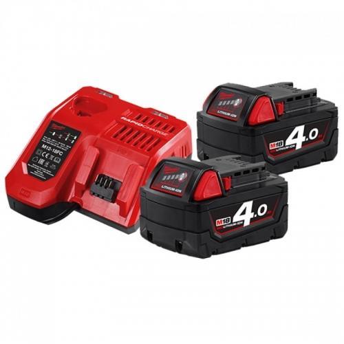 KIT 2 BATERIA +CARREGADOR M18NRG-402 MILWAUKEE