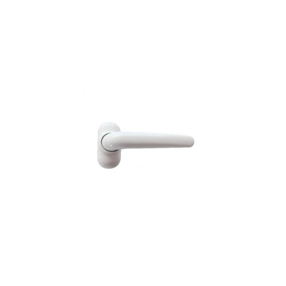 Puxador duplo aluminio lac. branco ref. 4936 - BL1