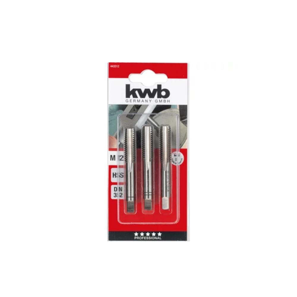 Macho de roscar M8.HSS 3 peças KWB