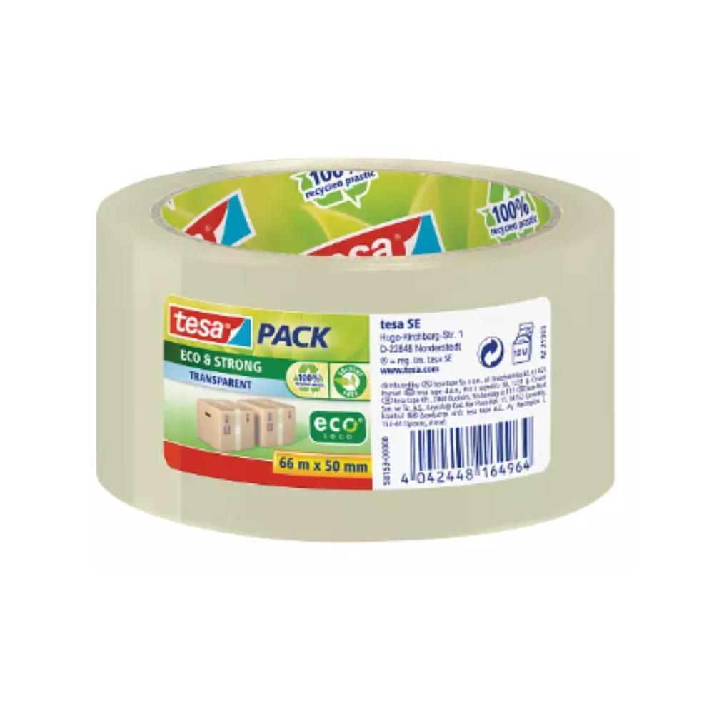 Fita embalagem Eco&strong transparente 66mx50mt TESA