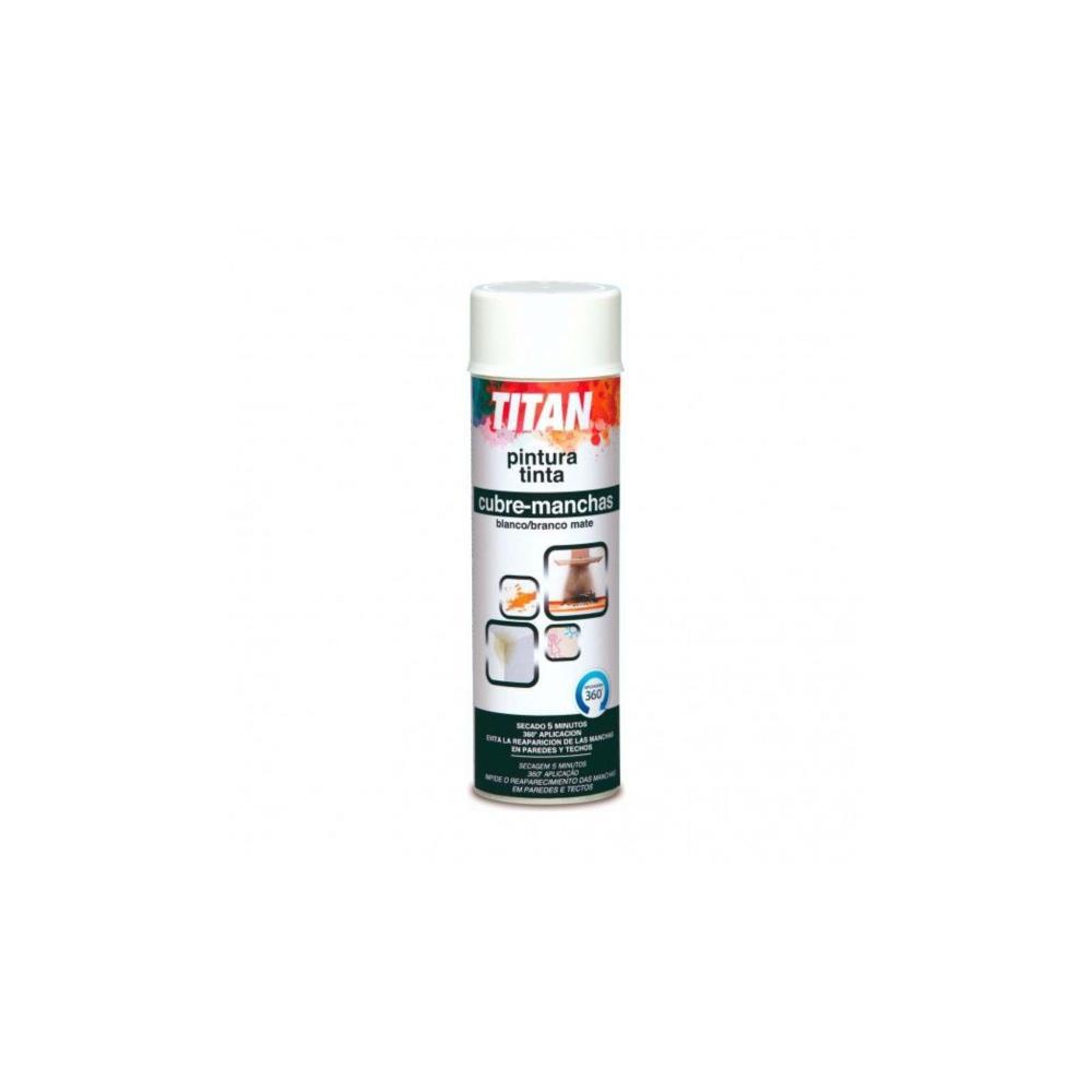 spray tinta tapa manchas Branco 500ml Titan