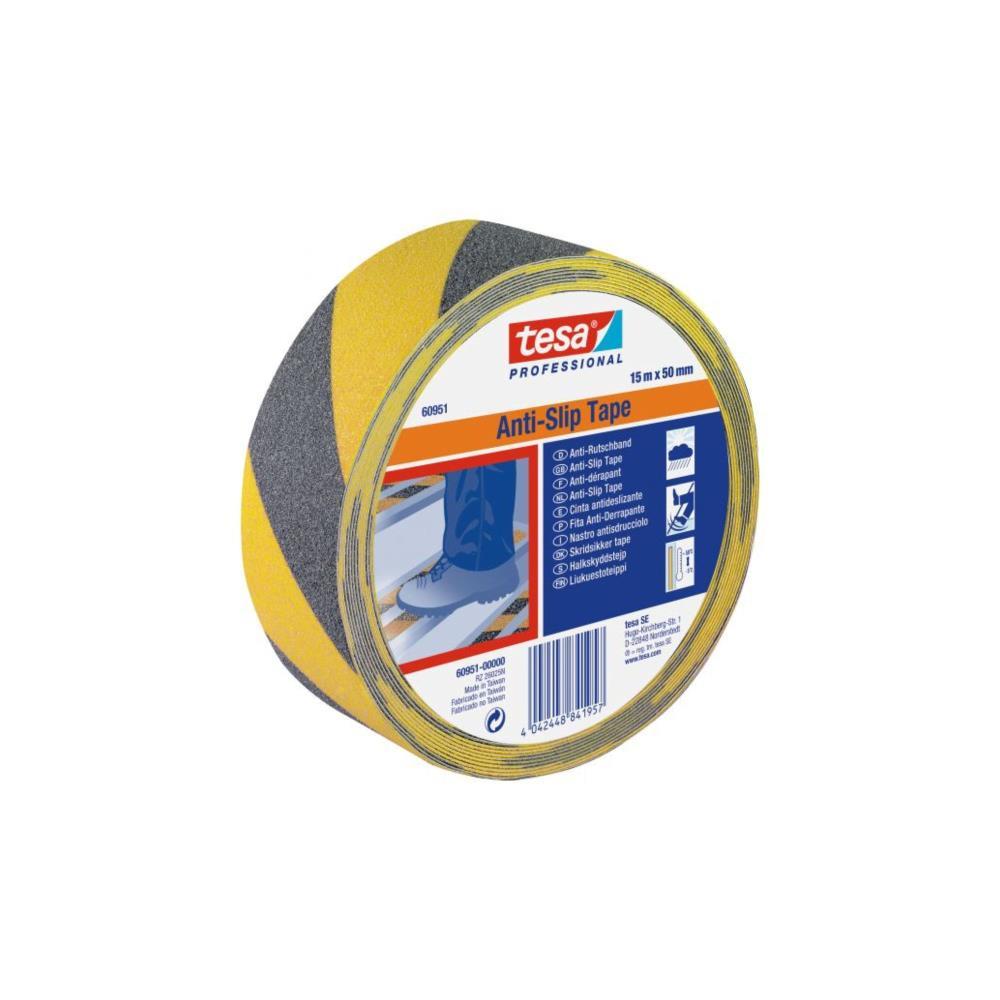 FITA ANTI-DERRAPANTE AMARELA/PRETA 15M-50MM