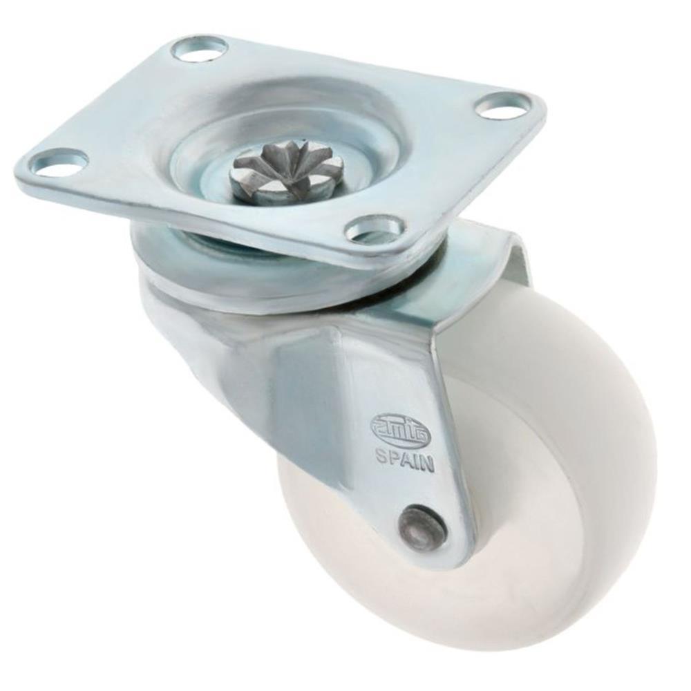 RUEDA 2512-60 POLIAMIDA BLANCO