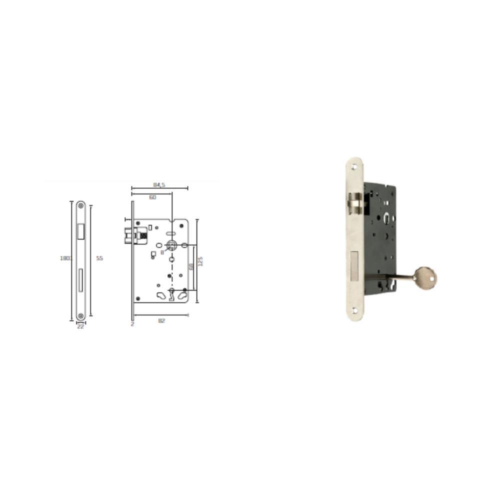 FECHAD. C/TRINCO SILENC. T/RED. 708-3 INOX