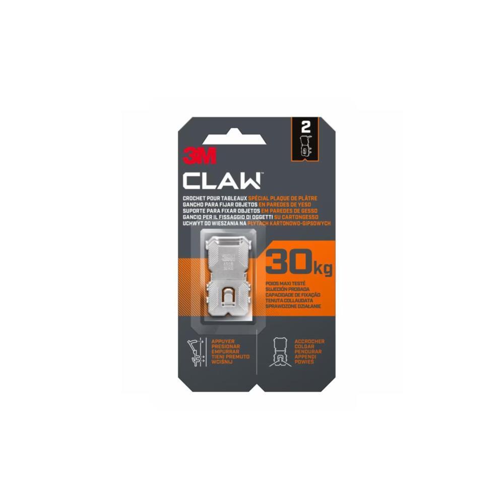 Bl.2 Suportes p/ Molduras CLAW para gesso cartonado 30kg 3M