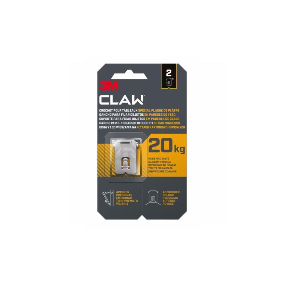 Bl.2 Suportes para Molduras CLAW p/ gesso cartonado 20kg 3M