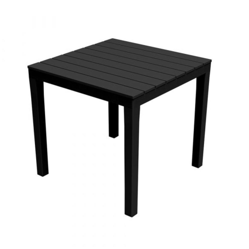 MESA DE RESINA QUAD. COR PRT 78X78X72cm