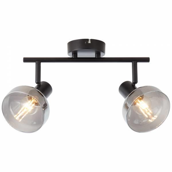 CANDEEIRO DE TETO REFLEKT DUPLO PR. FOSCO S/ LAMP.