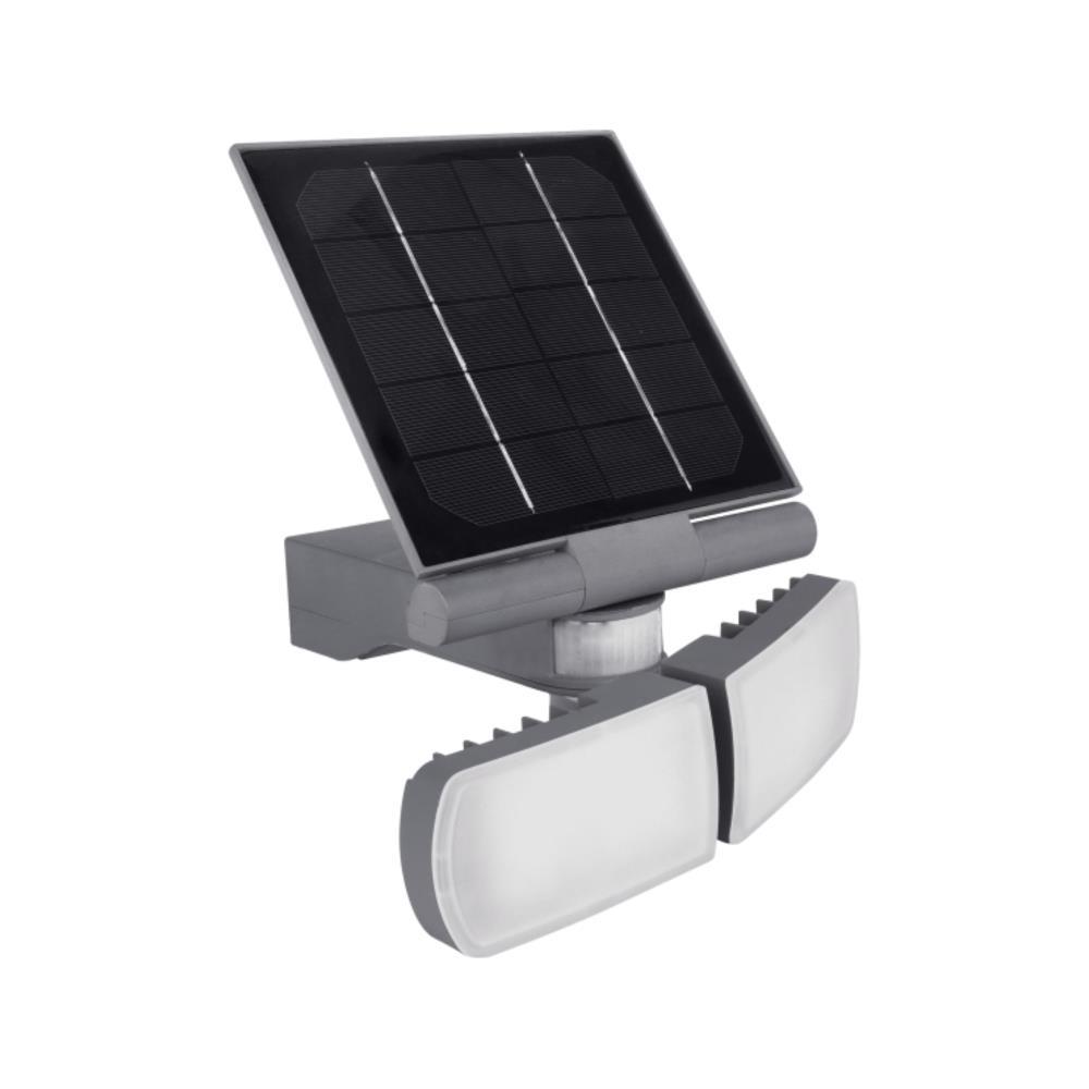 APLIQUE LED SOLAR C/SENSOR AJUSTAVEL 2X5W 6000K