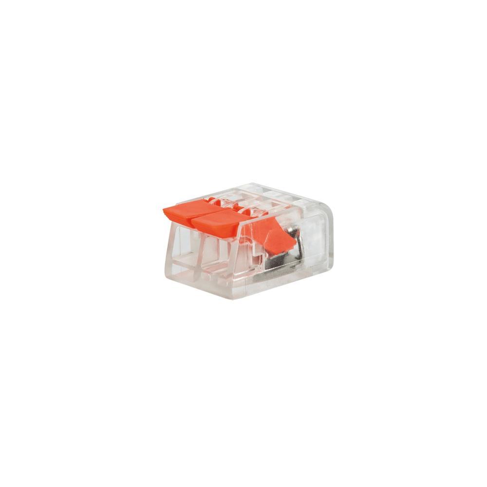 LIGADOR WAGO 3X2,5 C/PATILHA DE REPICAGEM 222-413 CJ.10