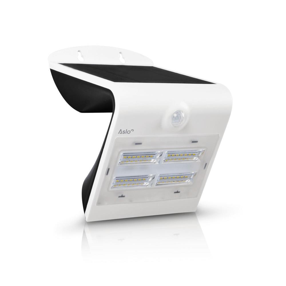 APLIQUE LED SOLAR ORB C/SENSOR 3.2W BRANCO ASLO