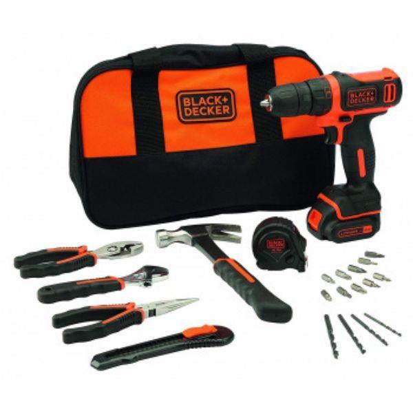 BERBEQUIM APARAFUSADOR 10.8V+FERRAMAMENTAS +ACESS. BLACK & DEKER