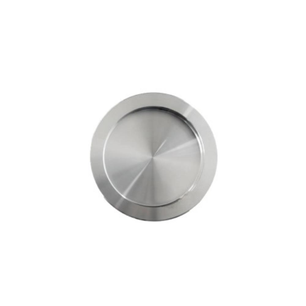 Concha p/vidro ref. 504 60mm c/adesivo 3M Inox sat.