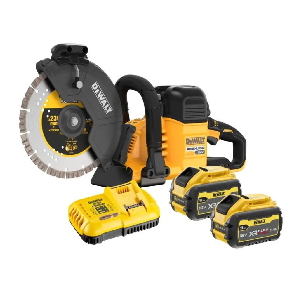 Cortador de betão 54V-9Ah FLEXVOLT 230mm DCS691X2-QW Dewalt