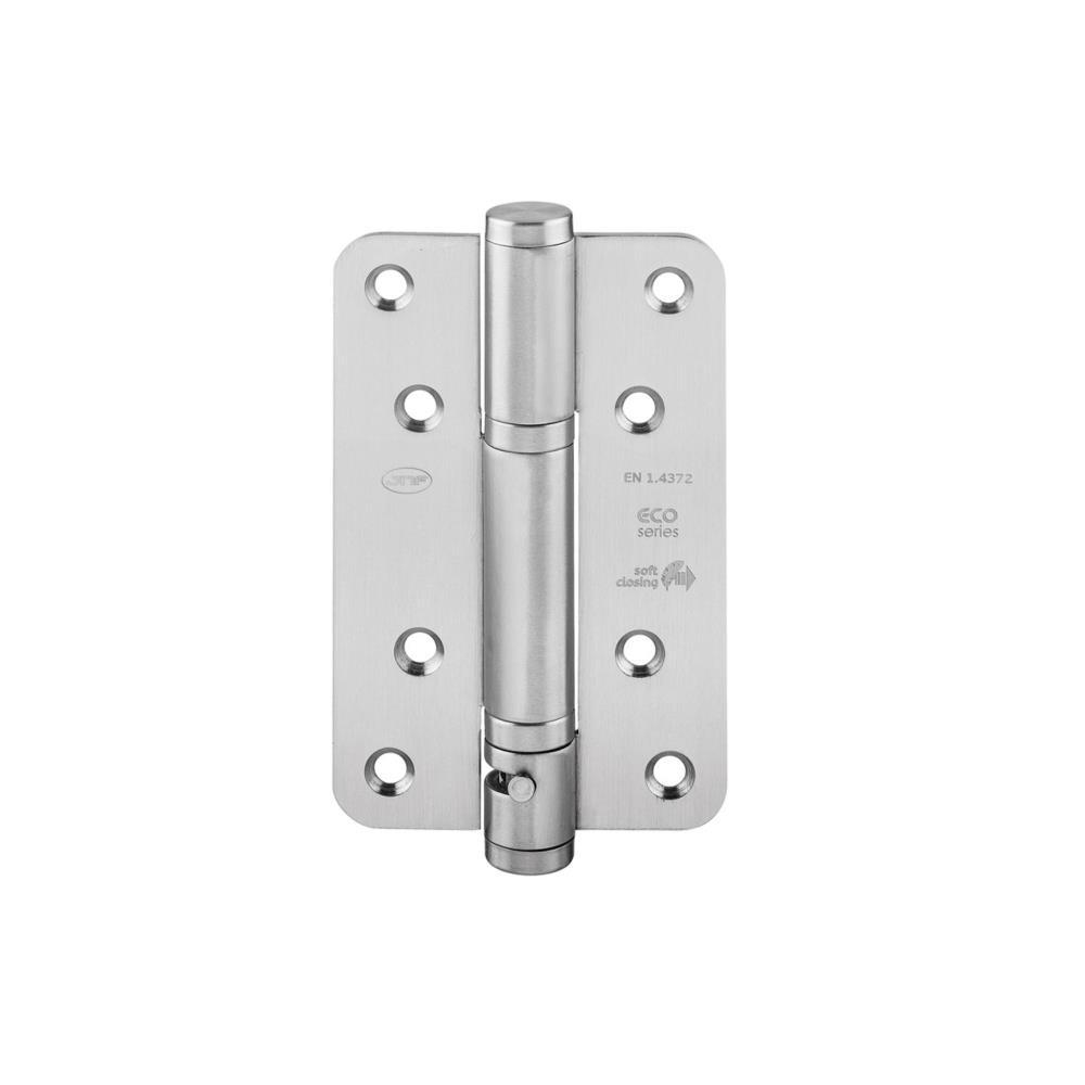 Dobradiça c/mola e fecho suave IN.05.040.HO inox 304 JNF