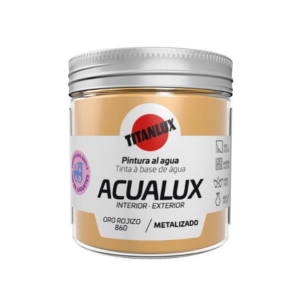 75ML ACUALUX METALIZADO OURO AVERMELHADO TITAN